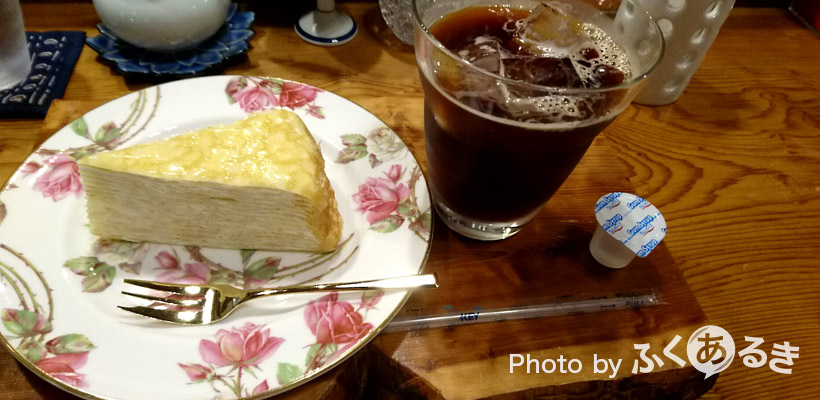 福岡県筑紫野市のカフェ萌香（もか）のケーキセット